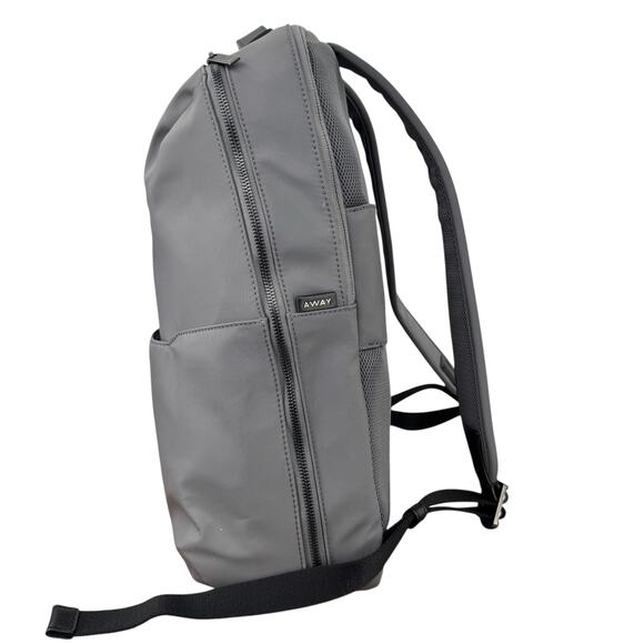 AWAY Travel Everywhere Zip Backpack CUSTOMIZED Laptop Bag Business Gray Work - Picture 2 of 10
